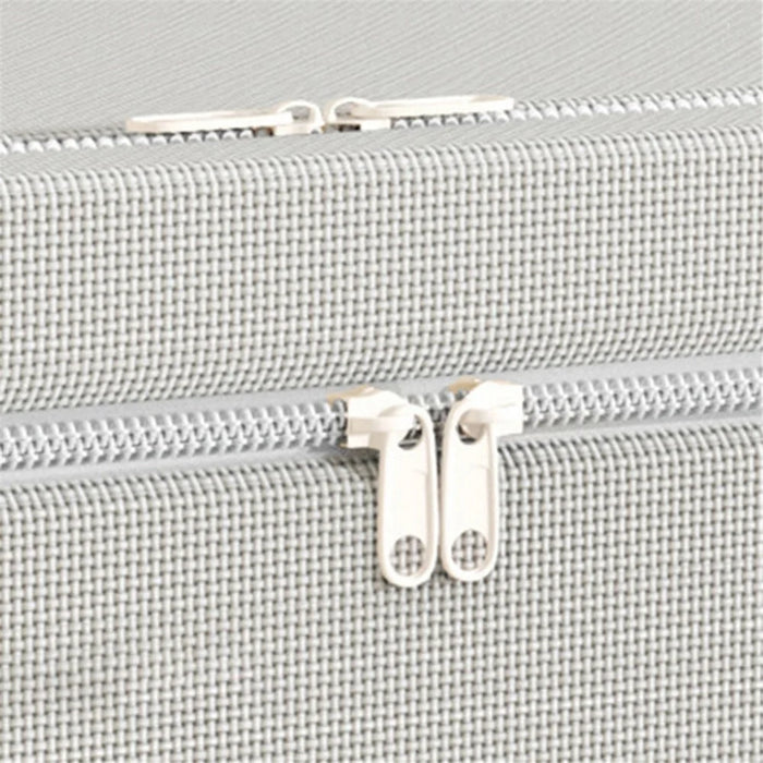 66L 50x40x33cm Clothes Storage Bins Folding Closet Organizers for Home - Single Window / Light Grey - 5