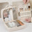 Large Capacity Cosmetic Storage Bag PU Waterproof Travel Toiletry Bags - White - 6