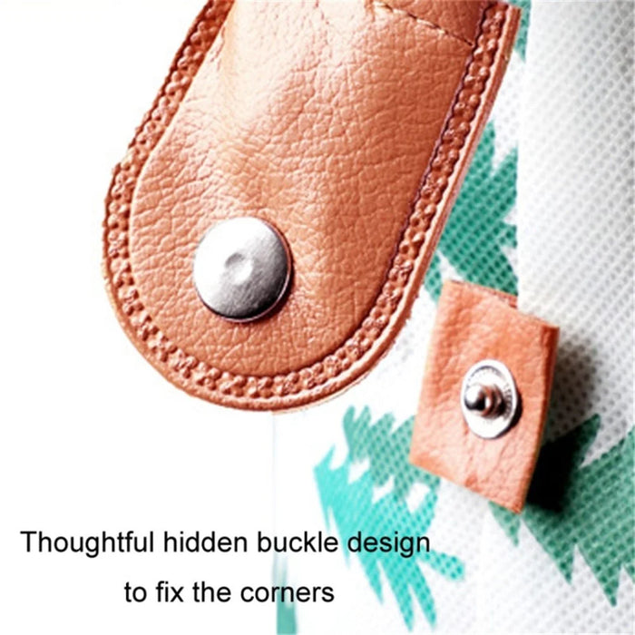 Waterproof Cloth Storage Bag Zipper Design Moving Bag for Blankets Clothes Quilts, Size: L - Elk - 2