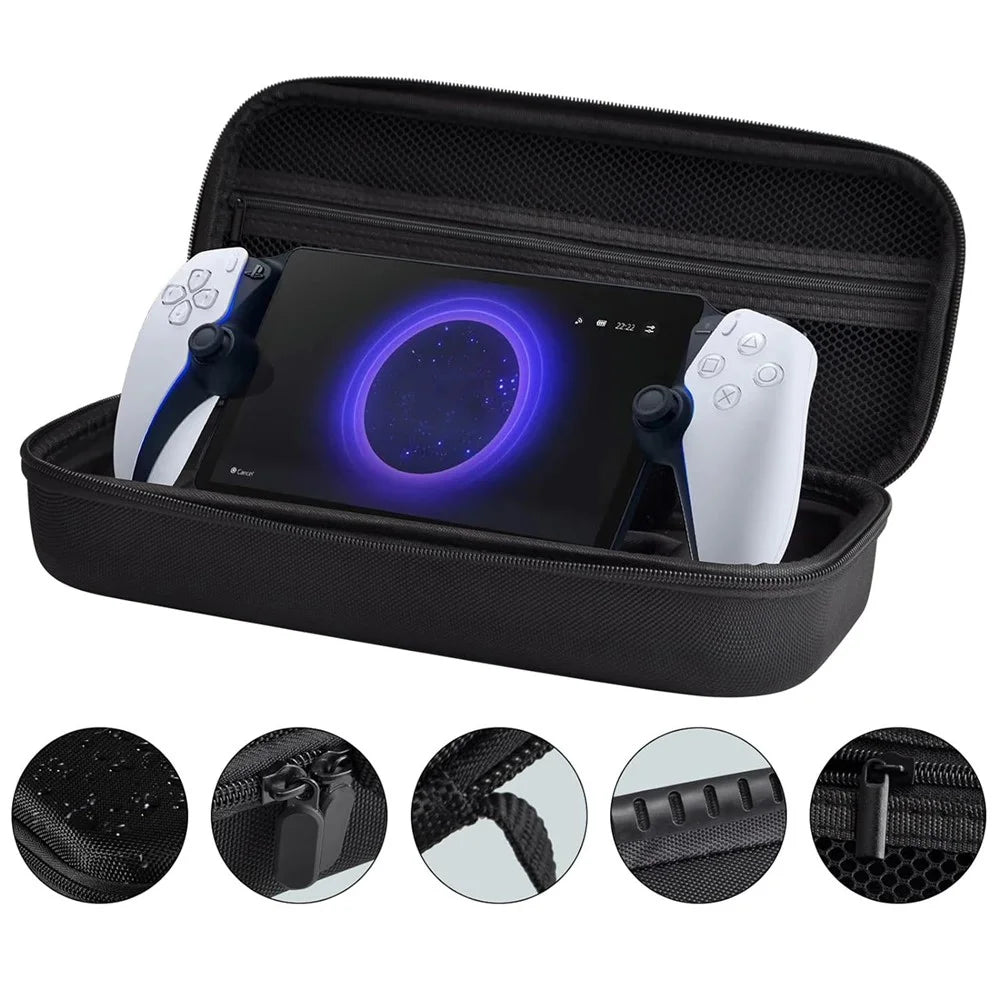 Nylon + EVA Hard Shell for Sony PlayStation Portal Remote Player Travel Carrying Bag - 3