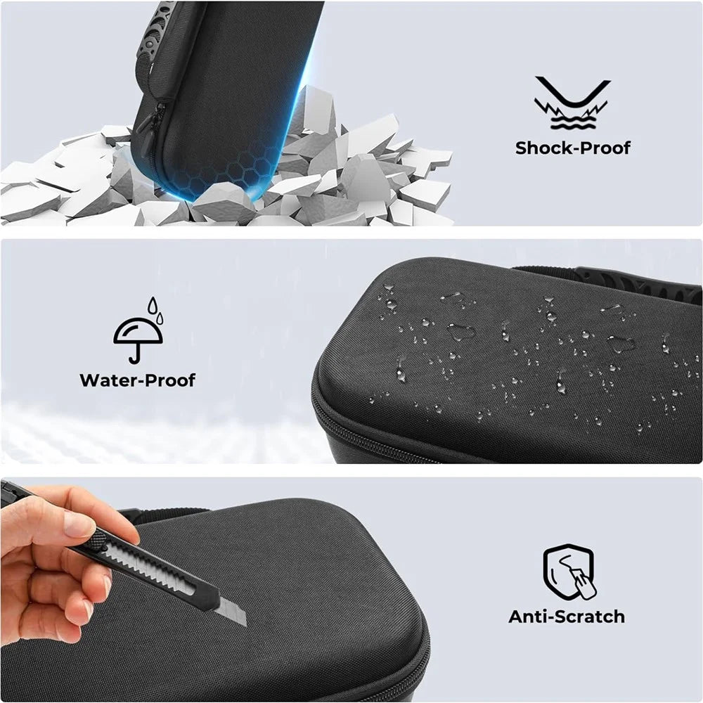 Nylon + EVA Hard Shell for Sony PlayStation Portal Remote Player Travel Carrying Bag - 5