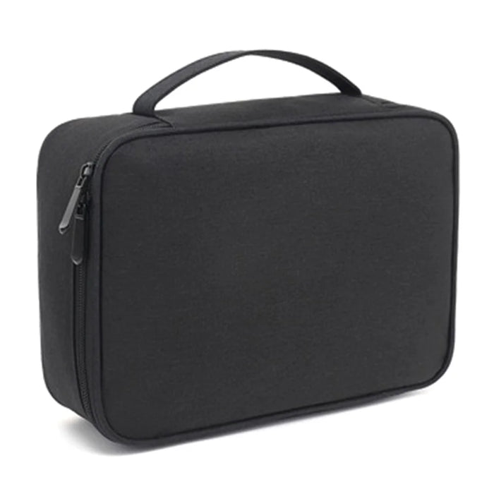 Size S 22x15x6.5cm Accessories Bag Travel Electronics Organiser Portable Waterproof Cables Case - Black - 1