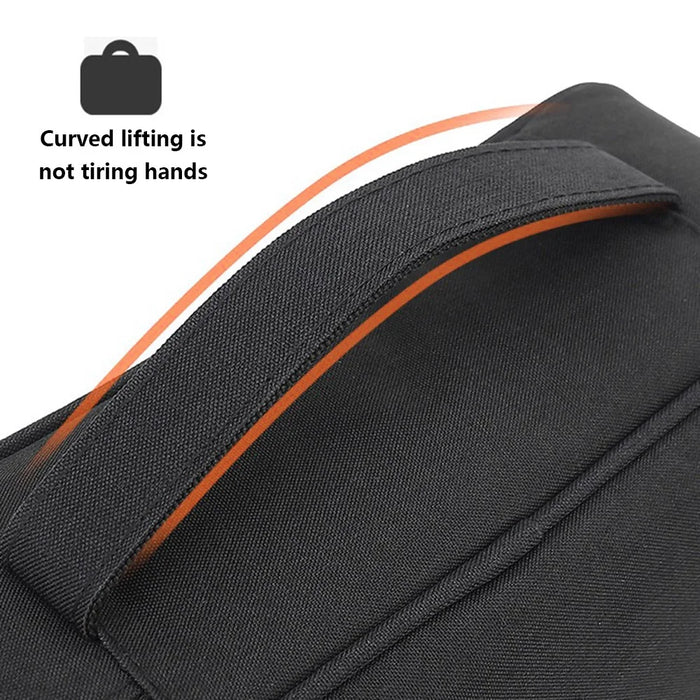 Size S 22x15x6.5cm Accessories Bag Travel Electronics Organiser Portable Waterproof Cables Case - Black - 4