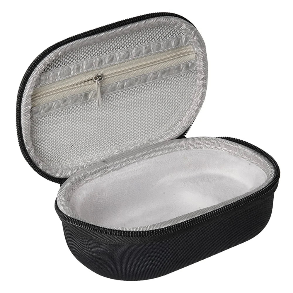 For JBL Clip 5 Bluetooth-compatible Speaker Storage Bag EVA Hard Case with Carabiner and Hand Strap - Black  /  Grey - 3