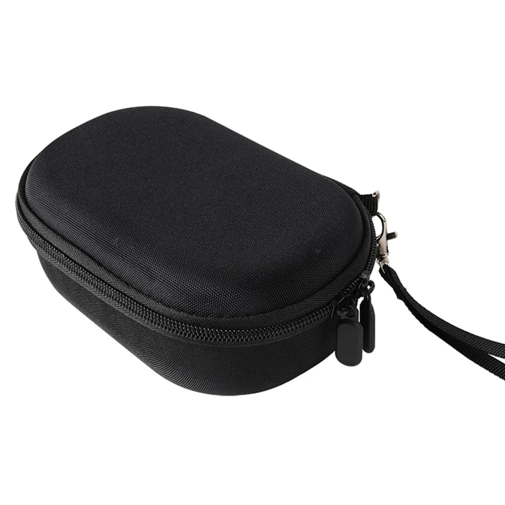 For JBL Clip 5 Bluetooth-compatible Speaker Storage Bag EVA Hard Case with Carabiner and Hand Strap - Black  /  Grey - 4