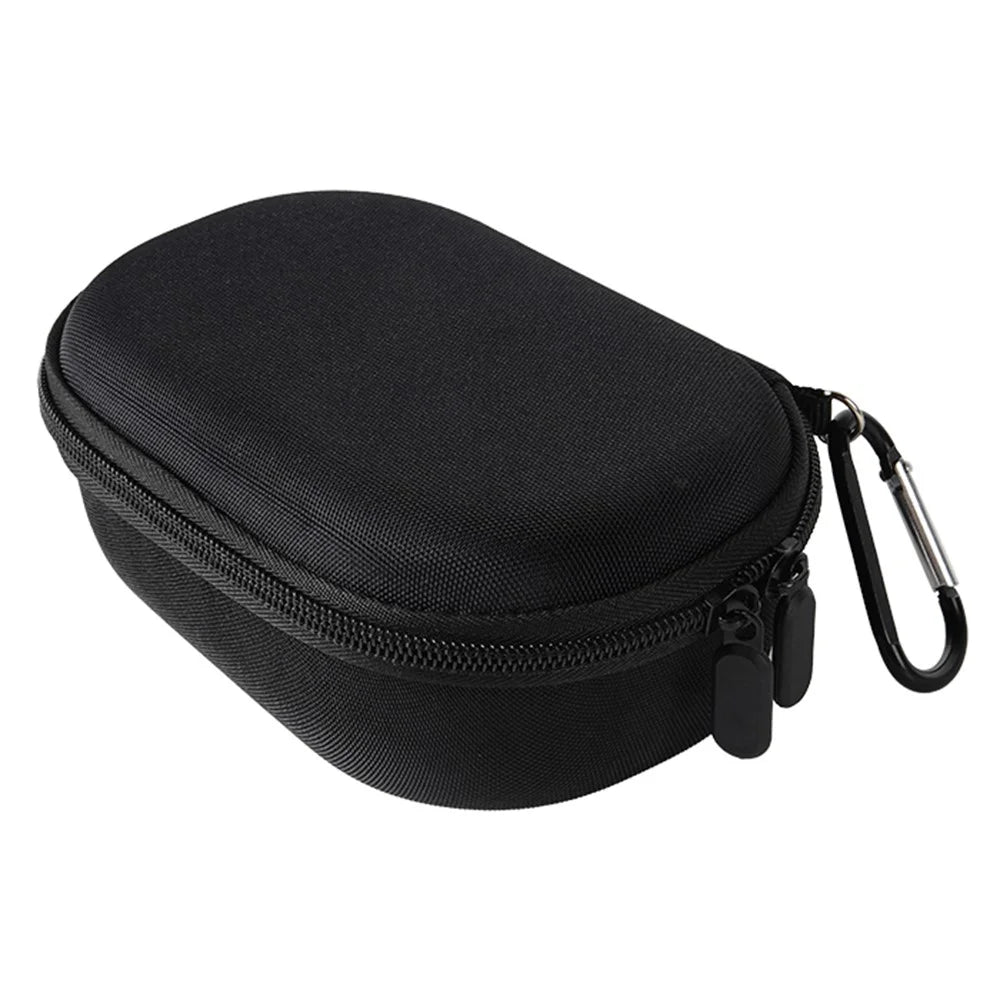 For JBL Clip 5 Bluetooth-compatible Speaker Storage Bag EVA Hard Case with Carabiner and Hand Strap - Black  /  Grey - 5
