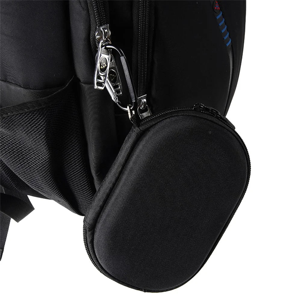For JBL Clip 5 Bluetooth-compatible Speaker Storage Bag EVA Hard Case with Carabiner and Hand Strap - Black  /  Grey - 7