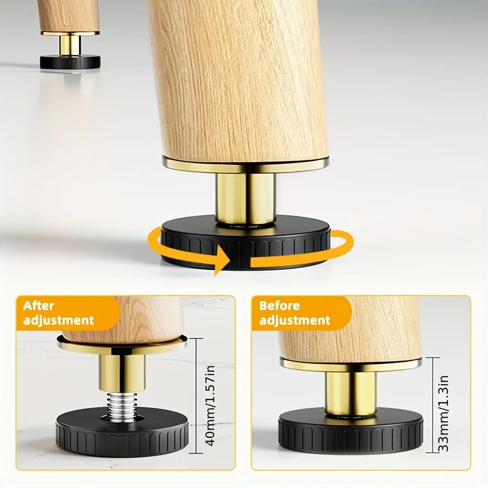 Adjustable 33-40mm Threaded Bed Frame Anti-Shake Tool Bed Headboard Stoppers Fixer - 2