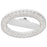 E27 24W Round LED Crystal Light Energy Saving Bright Indoor Lamp, White Light 23cm - 1