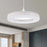 E27 24W Round LED Crystal Light Energy Saving Bright Indoor Lamp, White Light 23cm - 2