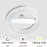 E27 24W Round LED Crystal Light Energy Saving Bright Indoor Lamp, White Light 23cm - 7