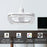 E27 24W Square LED Crystal Light Energy Saving Bedroom Dining Room Home Lamp, White Light 23cm - 3