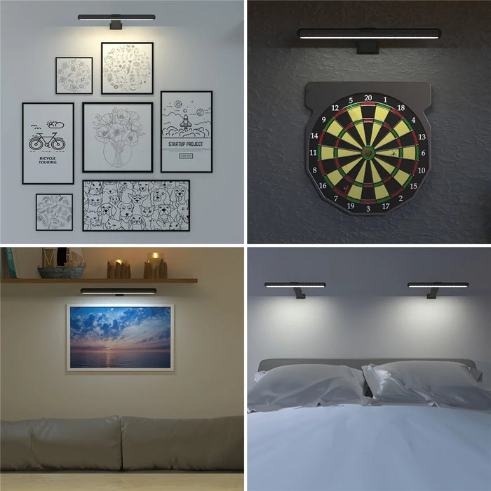 40cm 2.2W Wall Picture Dimmable Light Magnetic Rechargeable Oil Painting Display Lamp with Remote Controller - 4
