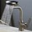 Wash Basin Rotatable Four Modes Hot and Cold Water Faucet Home Bathroom Tap with 2 Water Inlet Pipes - Grey - 6