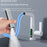 LED Temperature Display Wash Basin Sink Hot Cold Water Faucet Brass Kitchen Bathroom Pull-Out Tap - White - 7