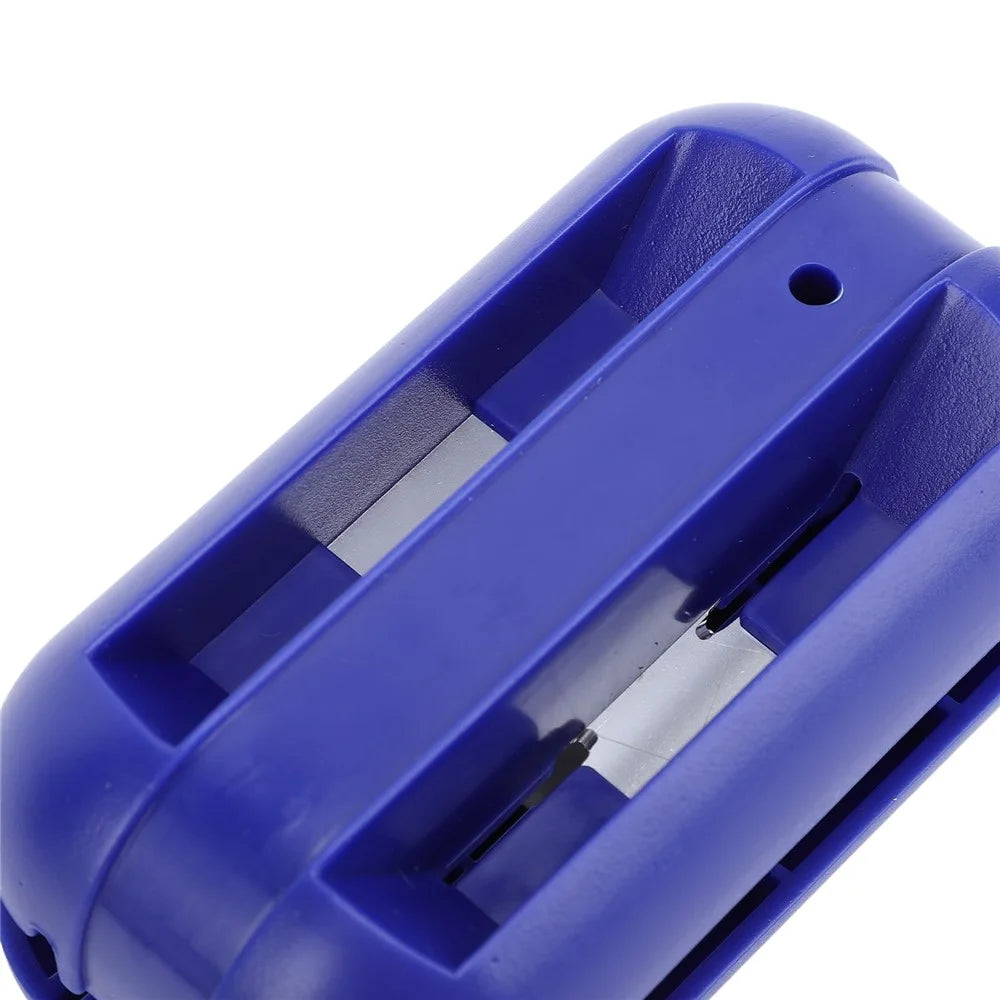 Edge Banding Cutter Hand Planer Edge Trimmer with Carbon Steel Blades Trimming Woodworking Tool - Blue - 3