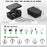 Outdoor Electrical Box IP54 Waterproof Extension Cord Cover Protective Box for Outlet / Plug / Timer / Power Strip - Black - 2