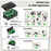 Outdoor Electrical Box IP54 Waterproof Extension Cord Cover Protective Box for Outlet / Plug / Timer / Power Strip - Black - 4
