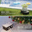 Outdoor Electrical Box IP54 Waterproof Extension Cord Cover Protective Box for Outlet / Plug / Timer / Power Strip - Black - 6