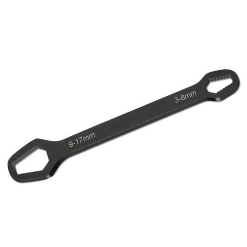150mm Universal Torx Wrench 3-17mm Chrome Vanadium Steel Double-Head Self-Tightening Wrench - Black - 1