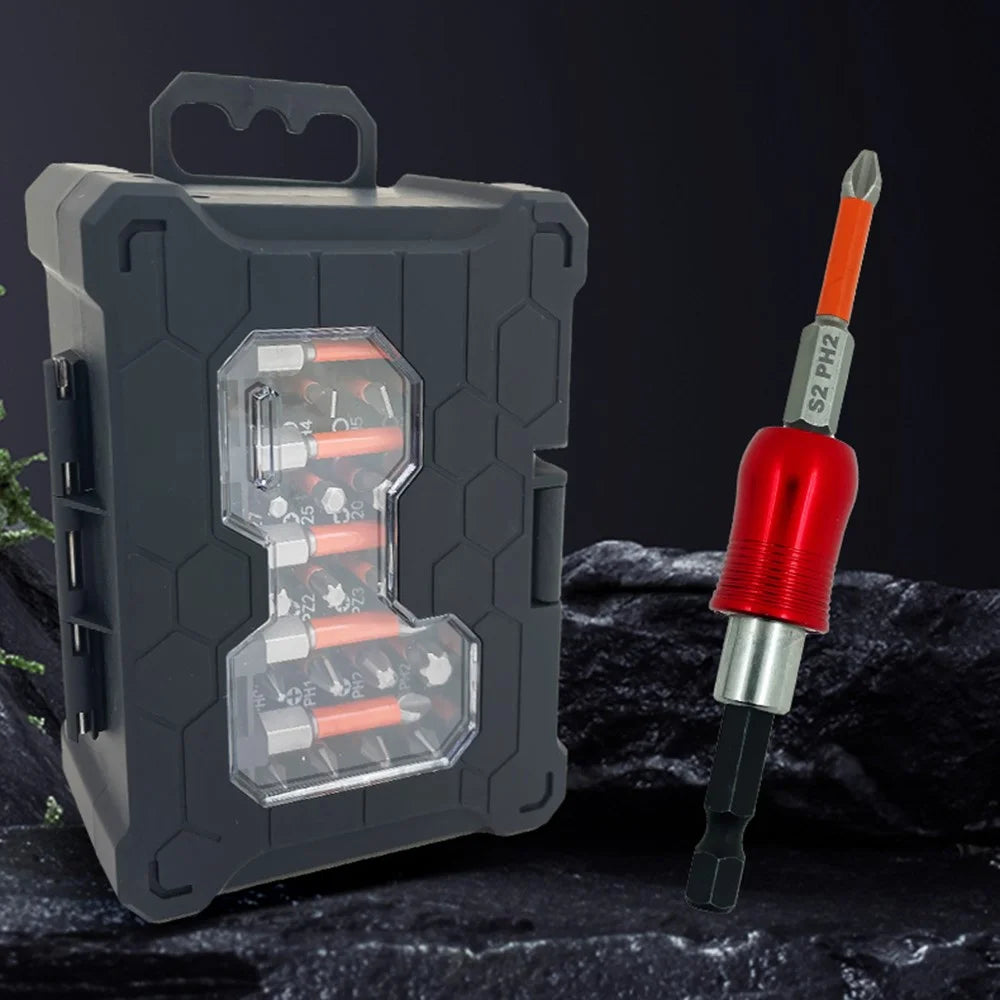38Pcs / Set S2 Alloy Steel Screwdriver Bits Manual Repairing Screwdriver Bits Socket Kit with Storage Box - 3