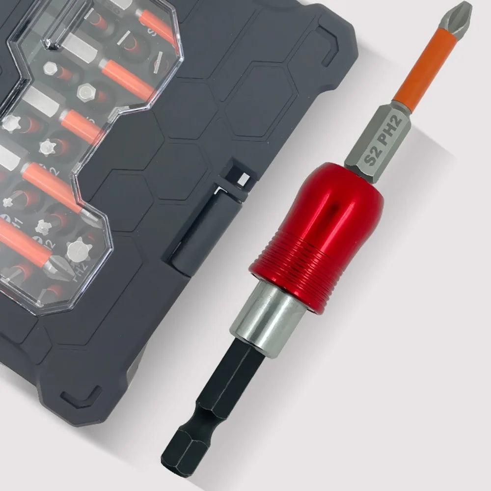 38Pcs / Set S2 Alloy Steel Screwdriver Bits Manual Repairing Screwdriver Bits Socket Kit with Storage Box - 6