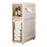 2-Tier Slim Bathroom Storage Cabinet Tissue Dispenser PP + PS Narrow Gap Organizer Shelf - 1