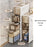 2-Tier Slim Bathroom Storage Cabinet Tissue Dispenser PP + PS Narrow Gap Organizer Shelf - 3