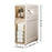 2-Tier Slim Bathroom Storage Cabinet Tissue Dispenser PP + PS Narrow Gap Organizer Shelf - 7
