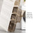 3-Tier Slim Bathroom Storage Cabinet Tissue Dispenser PP + PS Narrow Gap Organizer Shelf - 2