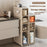 3-Tier Slim Bathroom Storage Cabinet Tissue Dispenser PP + PS Narrow Gap Organizer Shelf - 3