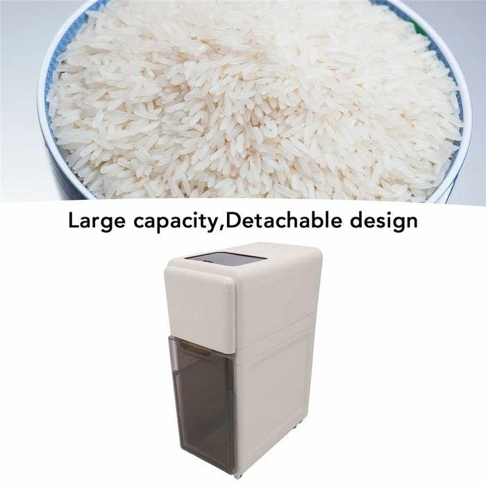 Double Layer Rice Storage Container Kitchen Slim Corner Storage Bin with Drawer (BPA Free, No FDA) - 4
