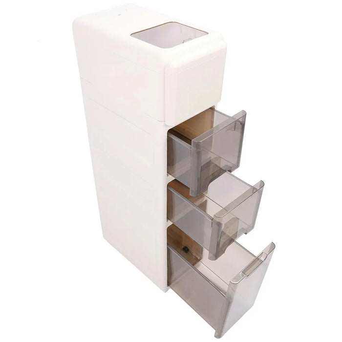 Four Layer Rice Storage Container Kitchen Slim Corner Storage Bin with Drawer (BPA Free, No FDA) - 4