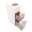 Three Layer Rice Storage Container Kitchen Slim Corner Storage Bin with Drawer (BPA Free, No FDA) - 1