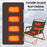 45x90cm Heated Seat Cushion 3 Temperature Settings USB Powered Portable Warming Pad - Coffee - 2
