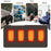 45x90cm Heated Seat Cushion 3 Temperature Settings USB Powered Portable Warming Pad - Coffee - 6