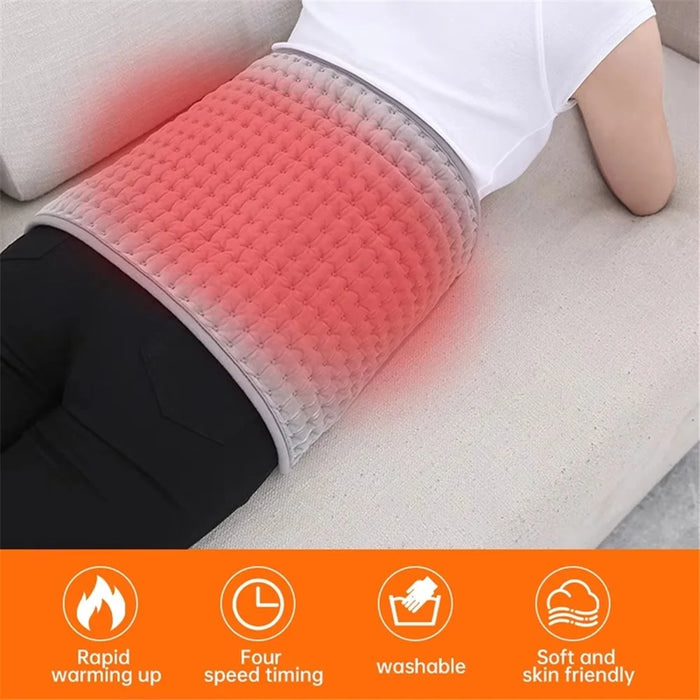 Electric Heating Pad Heated Waist Belt Washable Body Warming Blanket for Back Pain Relief - EU Plug - 5