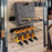 Upper Layer Wall Mount Power Tool Storage Rack for Drills Screwdrivers Space Saving Metal Shelf - 4