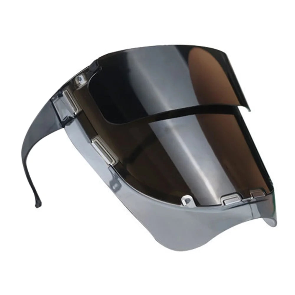 Welding Face Shield Ear Hanging Anti Glare Heat Resistant Professional Welder Safety Mask, Size S - Black - 1