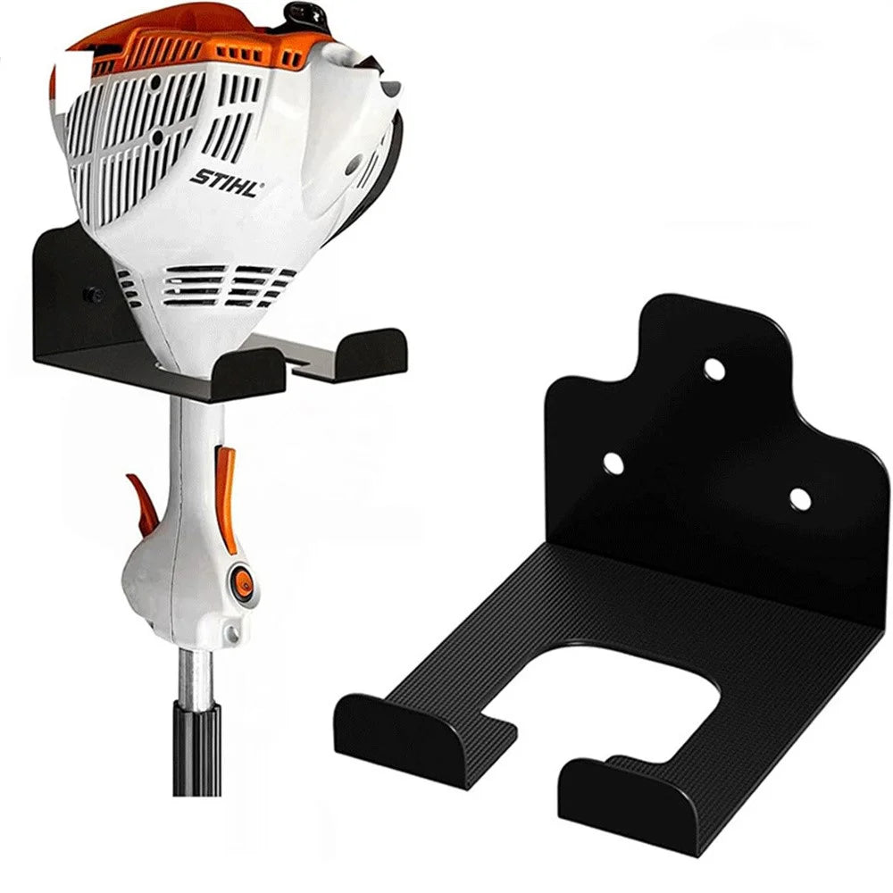 2-Pack Wall-Mounted Trimmer Rack for Garage & Garden Tool Organization - 2