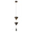 Conical Hanging Light Bedside Sofa Unique Living Room Dining Room Hanging Lamp, Warm Light - Black - 1
