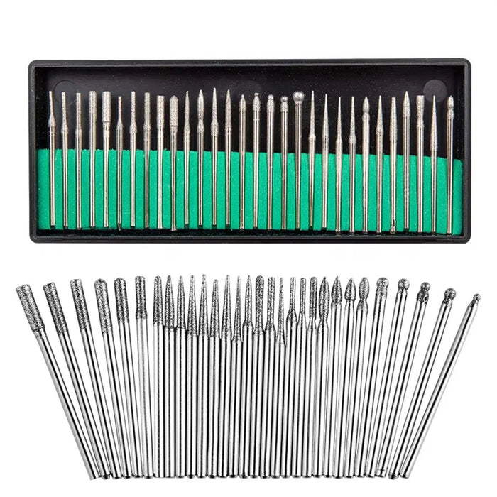 30Pcs Nail Art Manicure Drill Bits with 2.35mm Shank Electric Manicure Grinding Head Tool - 3