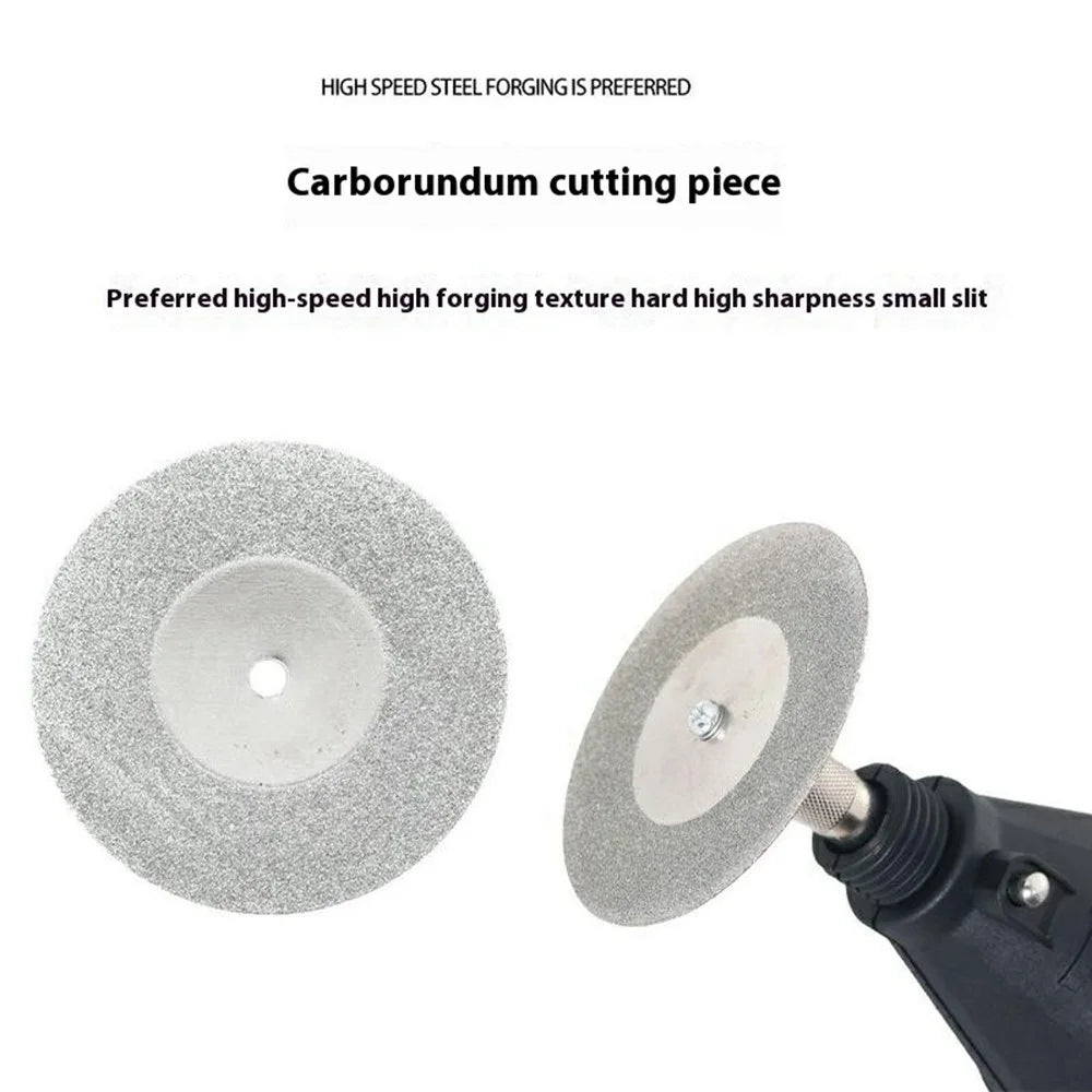 10Pcs 16mm Diamond Cutting Grinding Discs Electric Grinder Saw Blades with 2 Mandrels - 3