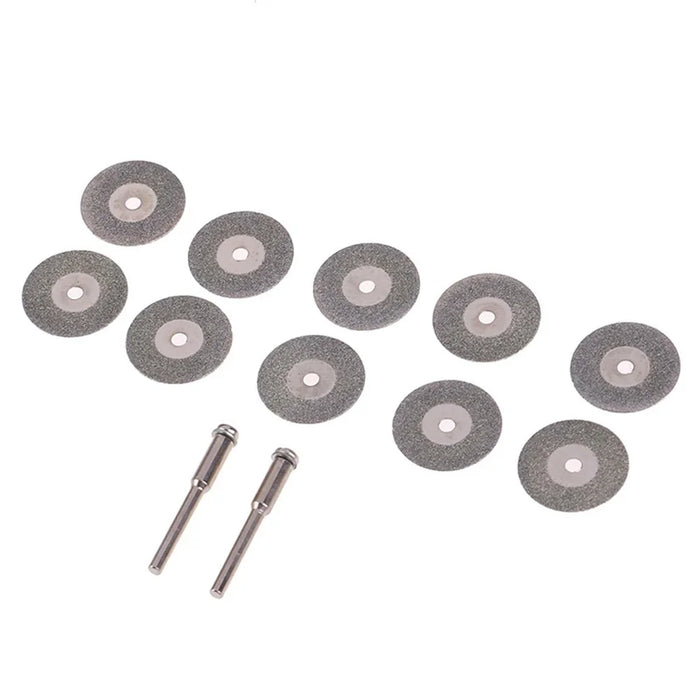 10Pcs 40mm Diamond Cutting Grinding Discs Electric Grinder Saw Blades with 2 Mandrels - 3
