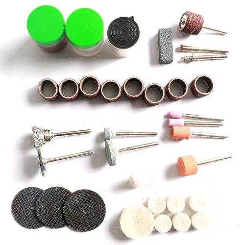 105Pcs Rotary Tool Set Dremel Grinding Polishing Kits for Electric Grinde Drill - 1