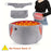 2 in 1 Electric Heating Waist Belt Crystal Velvet Hand Warmer with 1.5m Extension Cord ( CE  /  ROHS  /  FCC Certified ) - 2