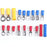 300Pcs Insulated Ring Terminals Assorted Kit Cold Press Electrical Wire Crimp Connectors - 3