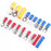 300Pcs Insulated Ring Terminals Assorted Kit Cold Press Electrical Wire Crimp Connectors - 5