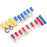 300Pcs Insulated Ring Terminals Assorted Kit Cold Press Electrical Wire Crimp Connectors - 6