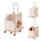 LDLC QS-090 Portable Foldable Environmental-friendly Lightweight Trolley Pet Gift Bag - Pink - 6
